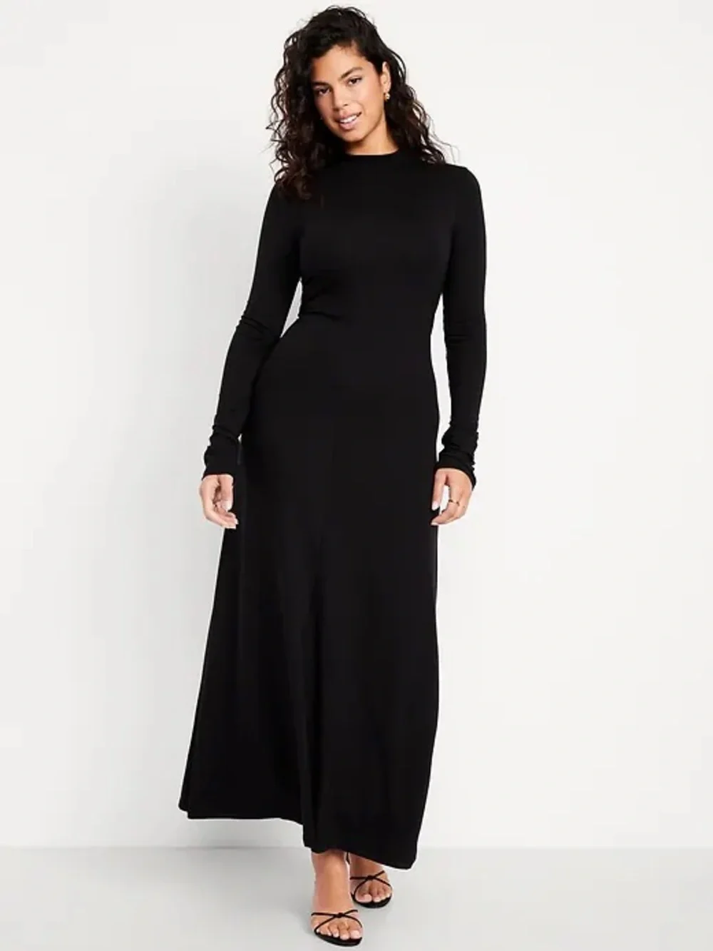 old navy dresses black Black Strapless Midi Length Ruffle Prom Dress Sexy Evening Dress fg709 –  formalgowns